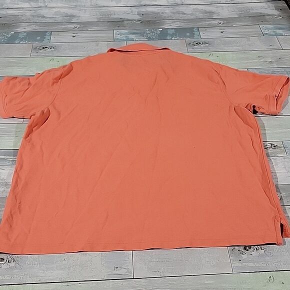 Coral St. JOHN'S BAY Herotage Pique Polo sz XXL - Picture 3 of 4